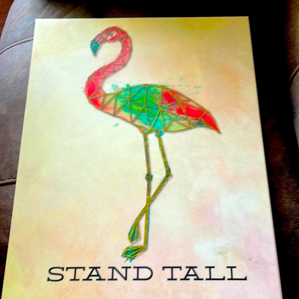 I am selling a picture (stand tall) flamingo wall Decor
